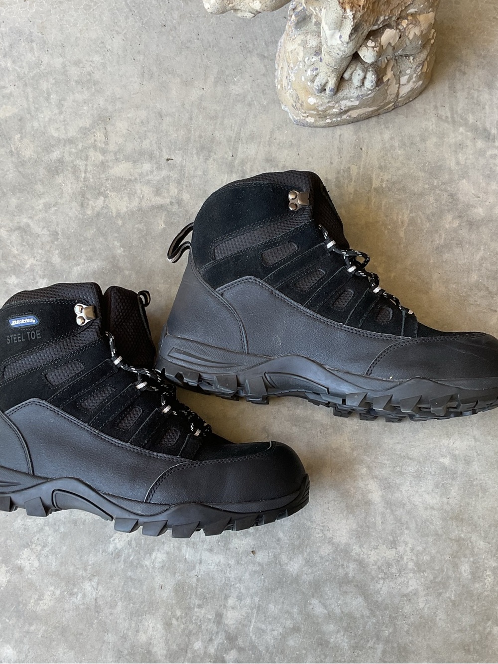 Dickies Black Tactical Work Boots with Lug Sole Steel Toe Size 10 - Picture 3 of 9
